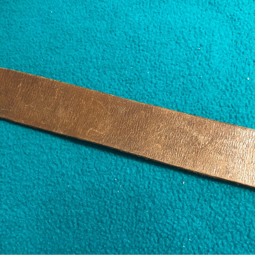 Vintage Fossil Belt w Floral Enameled Buckle Sz S - Picture 7 of 11